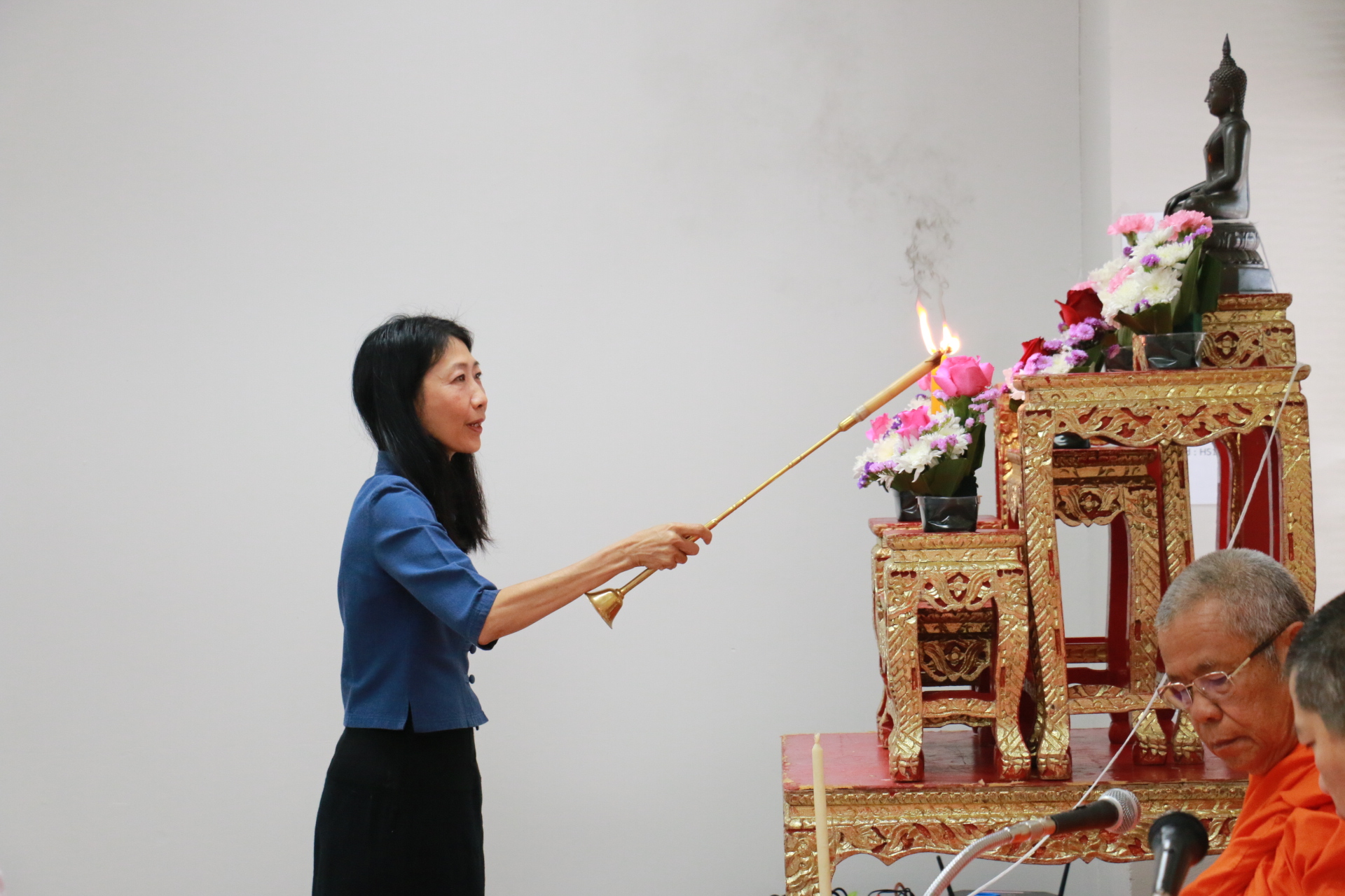 สำนักวิชาวิทยาศาสตร์สุขภาพ มหาวิทยาลัยแม่ฟ้าหลวง จัดพิธีทำบุญเนื่องในโอกาสครบรอบ 21 ปี แห่งการก่อตั้งสำนักวิชาฯ : The School of Health Science, Mae Fah Luang University, organized a merit-making ceremony in celebration of its 21st anniversary.